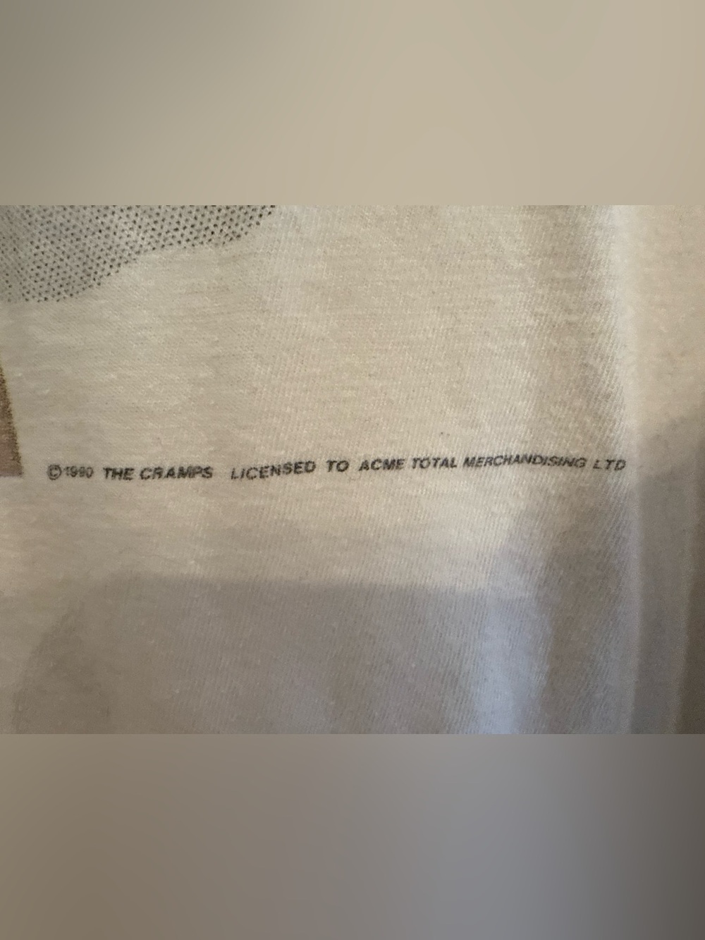 authentic 1990 The Cramps "Stay Sick!" UK/European Tour shirt/ tank from England - Picture 5 of 7